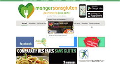 Desktop Screenshot of mangersansgluten.com